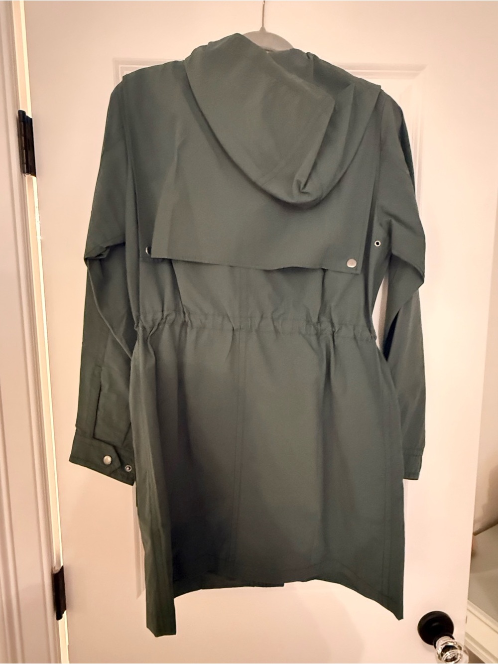 J. Crew Women’s Hooded Anorak Utility Coat Jacket in Dark Green XS - Picture 3 of 5